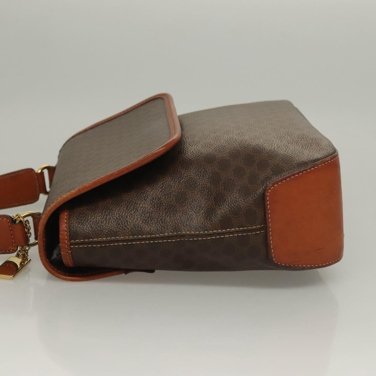 Celine Triomphe Vintage Macadam Canvas Brown Canvas Bag (Pre-Owned)