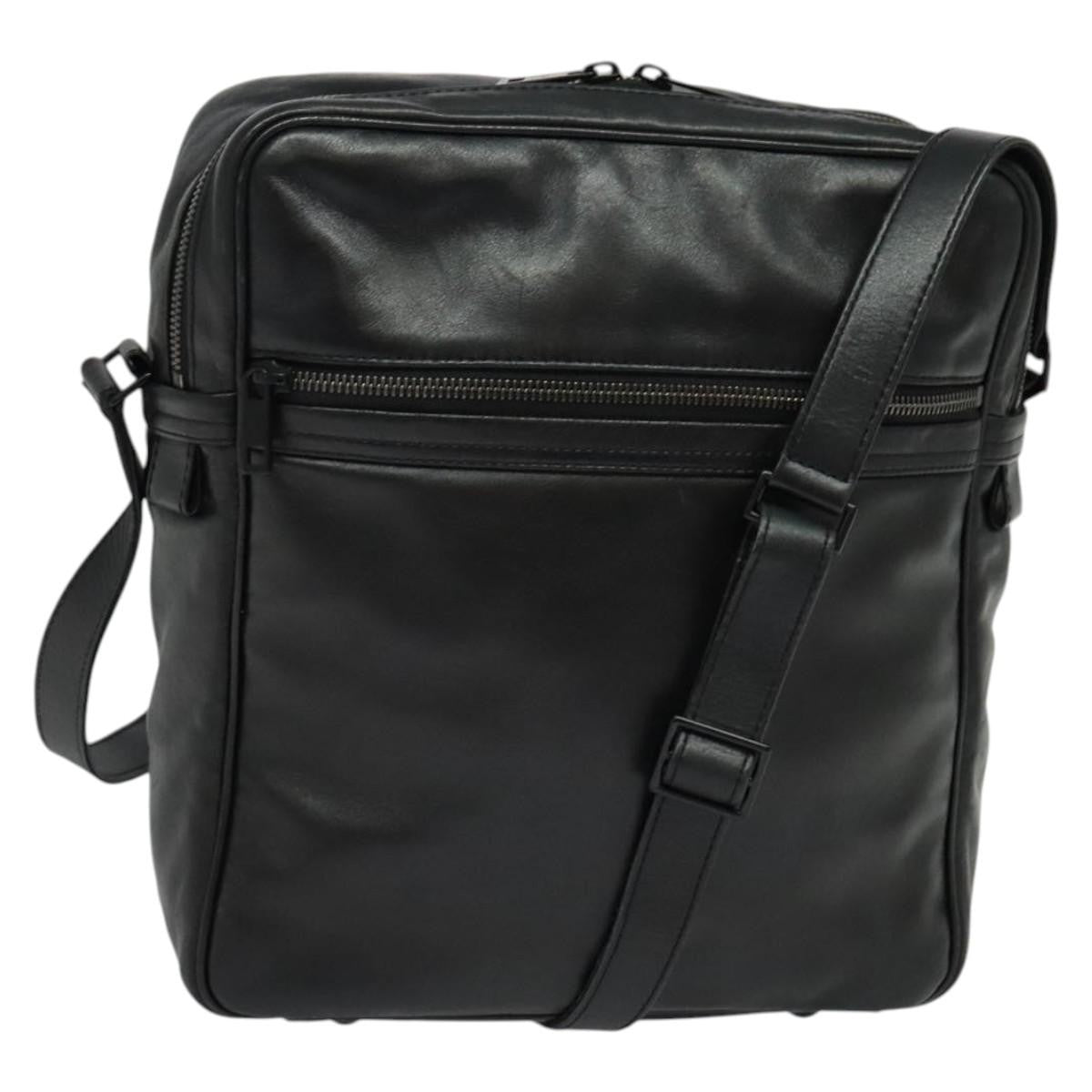 Louis Vuitton Clarkson Messenger Monogram Shadow Leather Black Leather Bag (Pre-Owned)