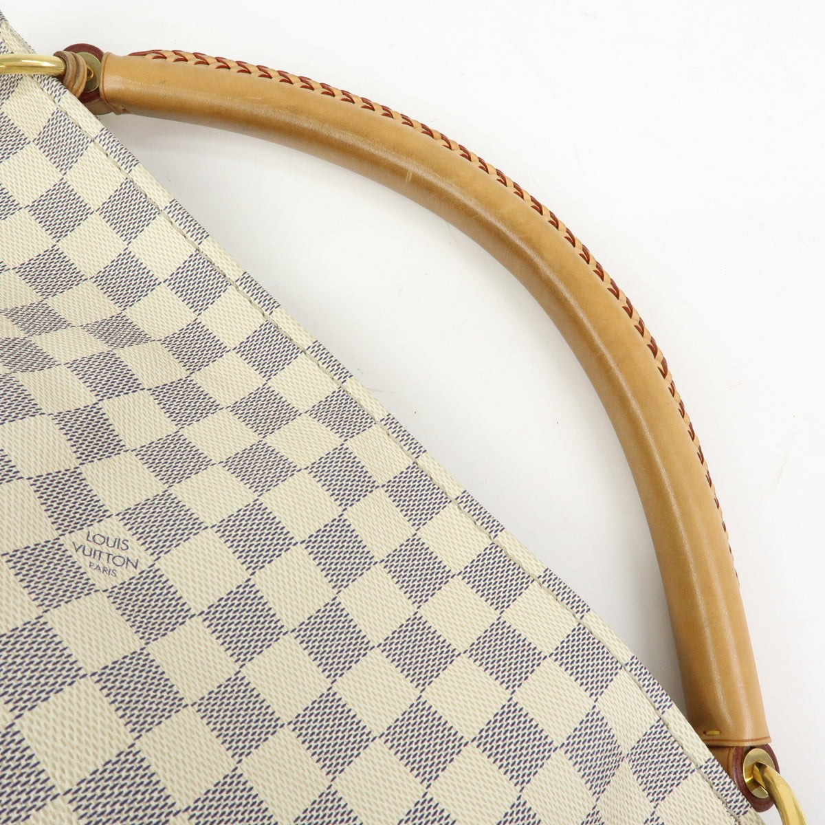 Louis Vuitton Artsy Damier White Canvas Handbag (Pre-Owned)
