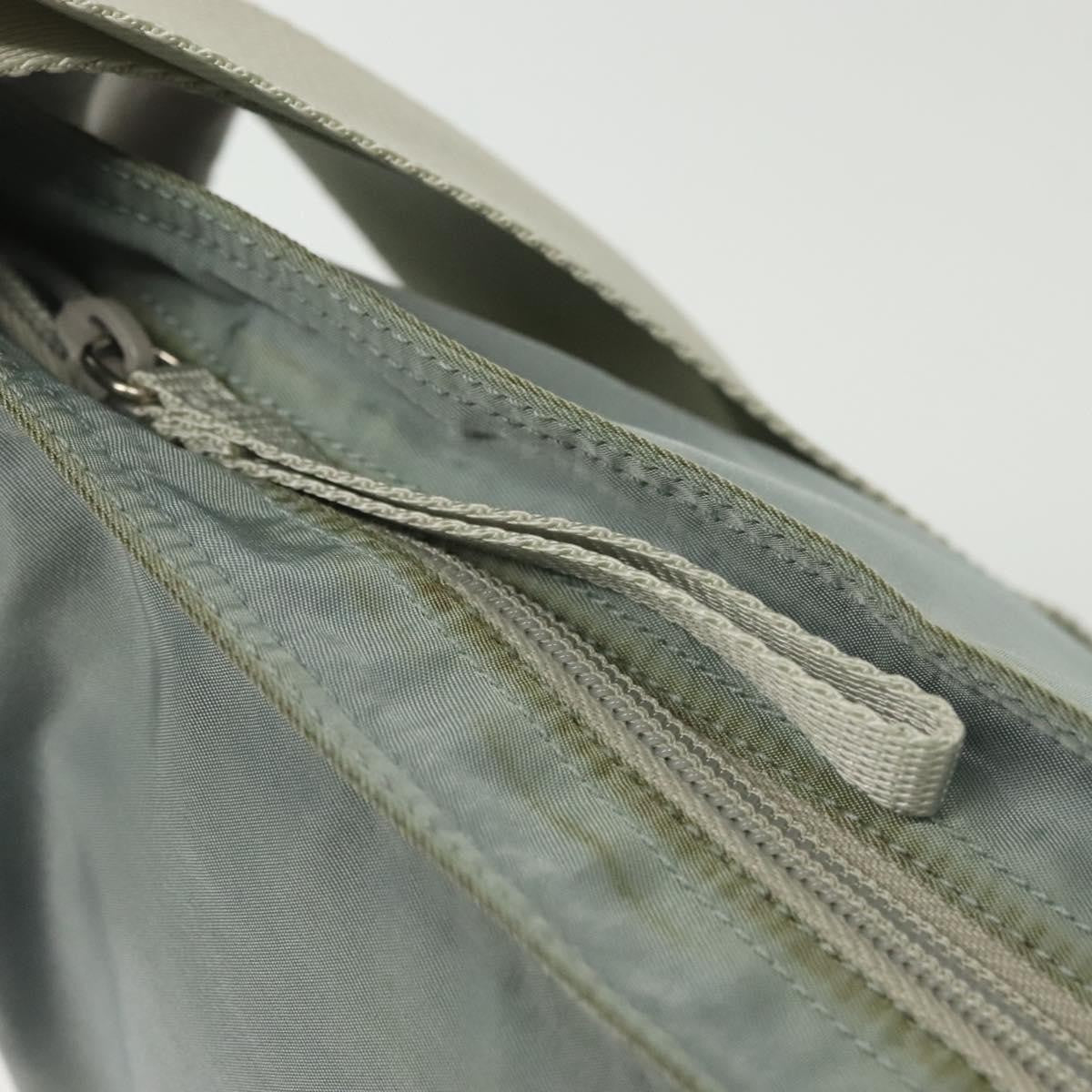 Prada Flat Messenger Tessuto Blue Nylon Shoulder Bag Bag (Pre-Owned)