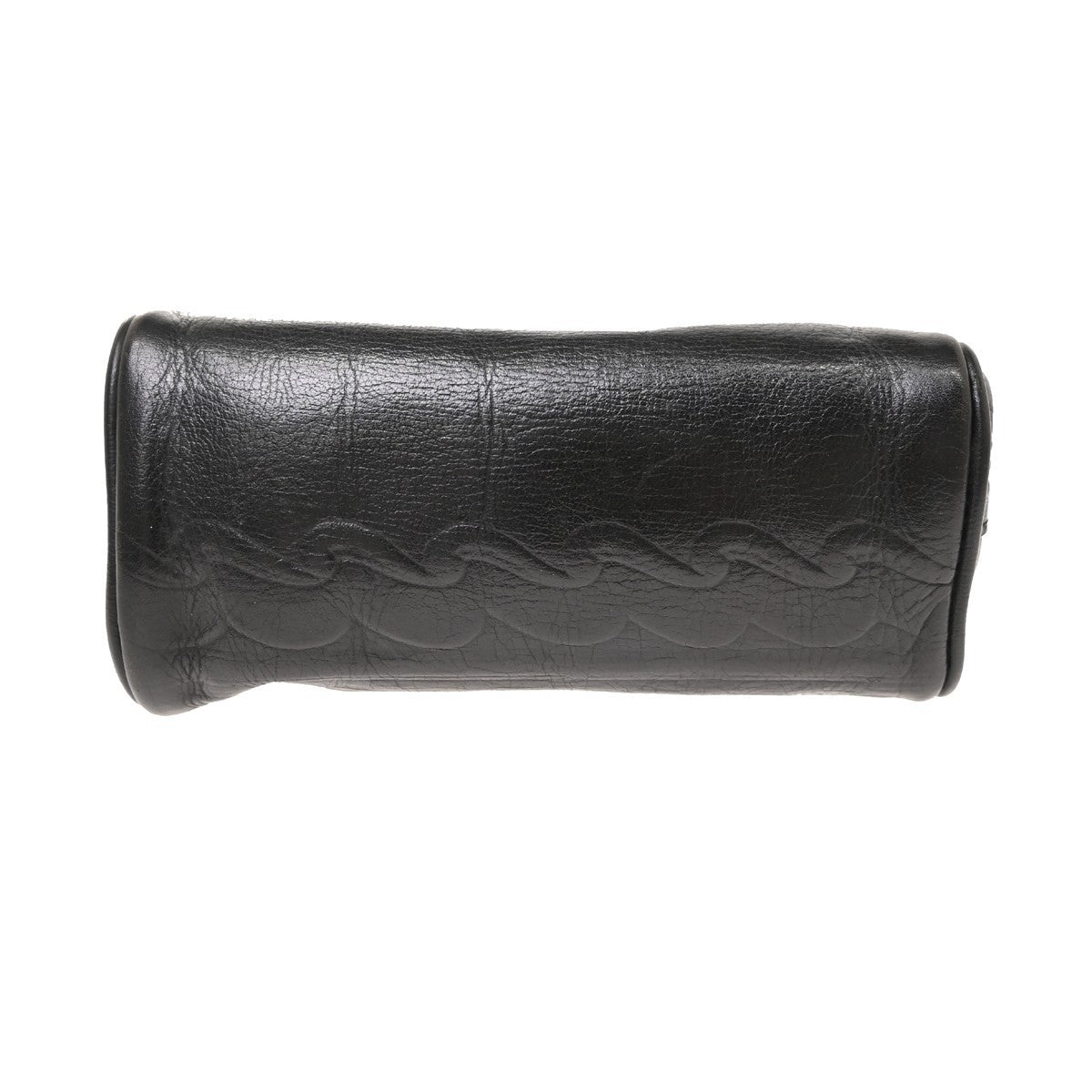 Fendi Convertible Boston Patent Black Leather Handbag (Pre-Owned)