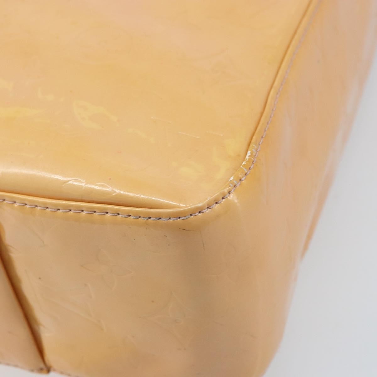 Louis Vuitton Columbus Monogram Vernis Beige Patent_Leather Tote Bag Bag (Pre-Owned)