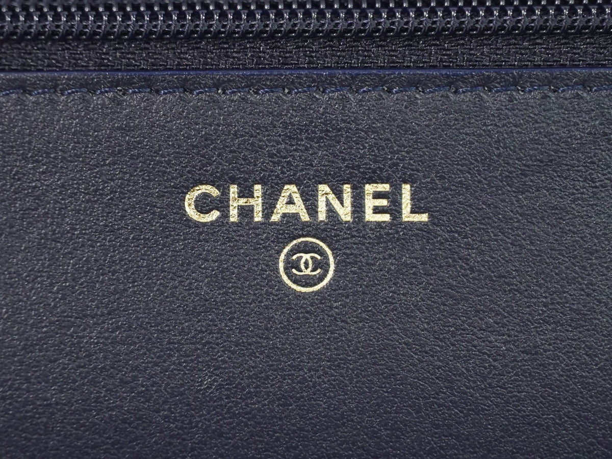 Chanel Wallet On Chain Tweed Multicolour Tweed Shoulder Bag Bag (Pre-Owned)