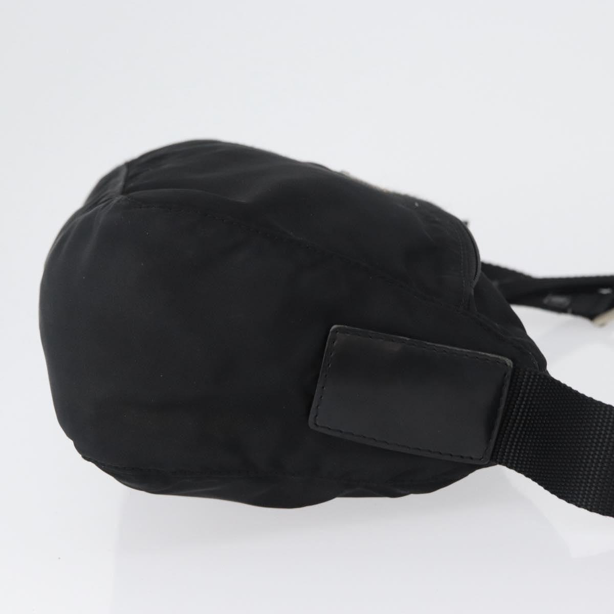 Prada Front Zip Tessuto Black Nylon Shoulder Bag Bag (Pre-Owned)