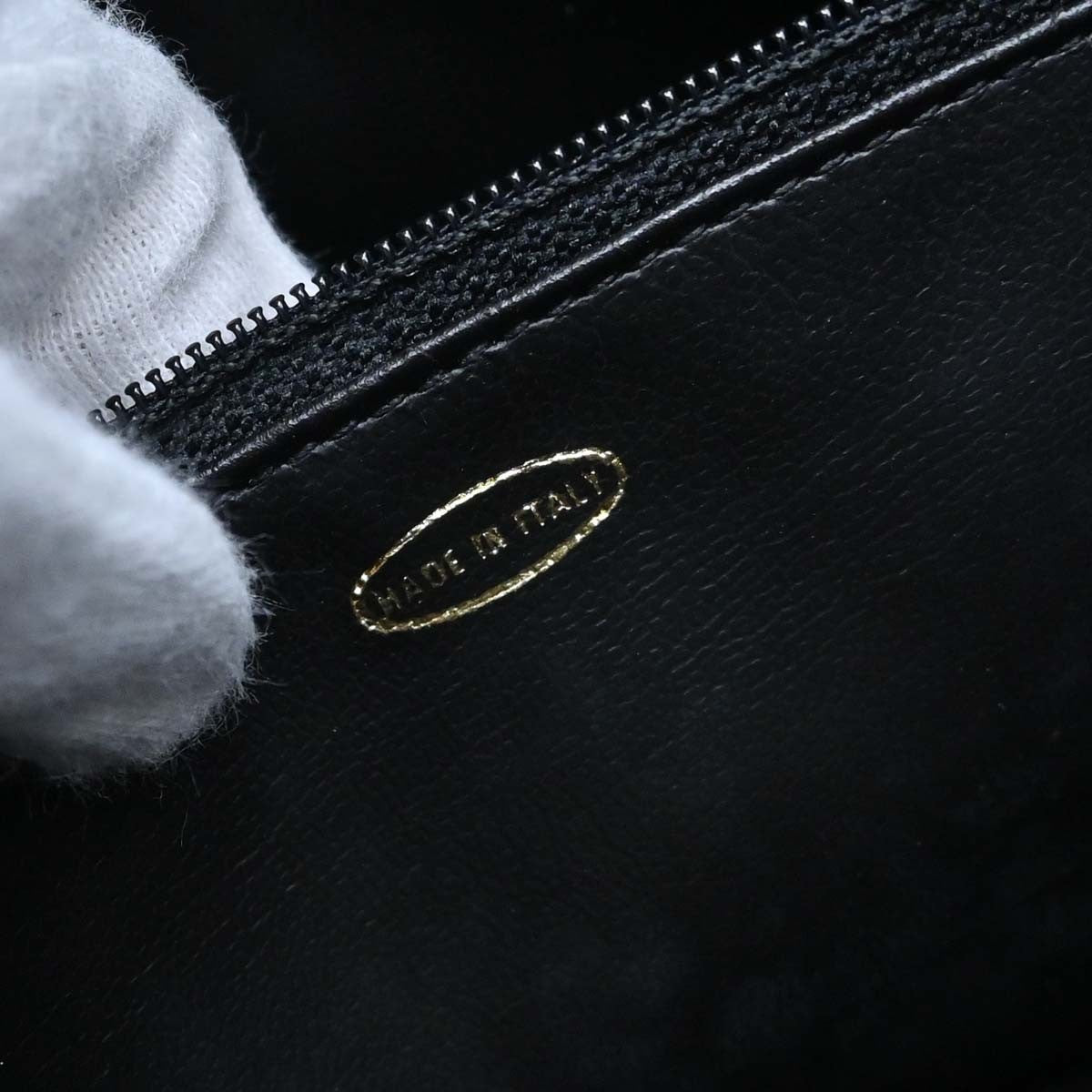 Chanel Vintage Front Pocket Tote Quilted Leather Black Leather Tote Bag Bag (Pre-Owned)