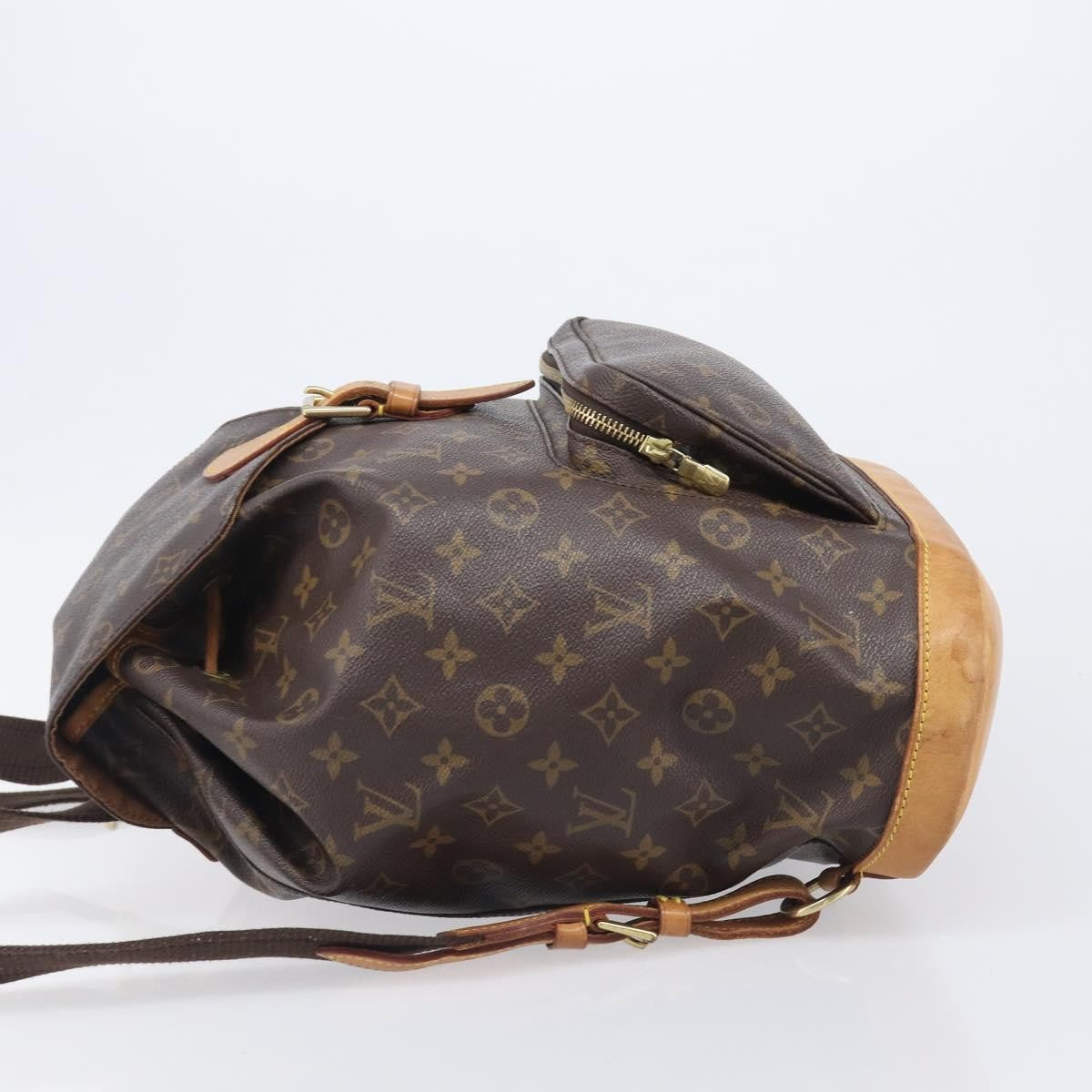 Louis Vuitton Vintage Montsouris Monogram Canvas Brown Canvas Backpack Bag (Pre-Owned)