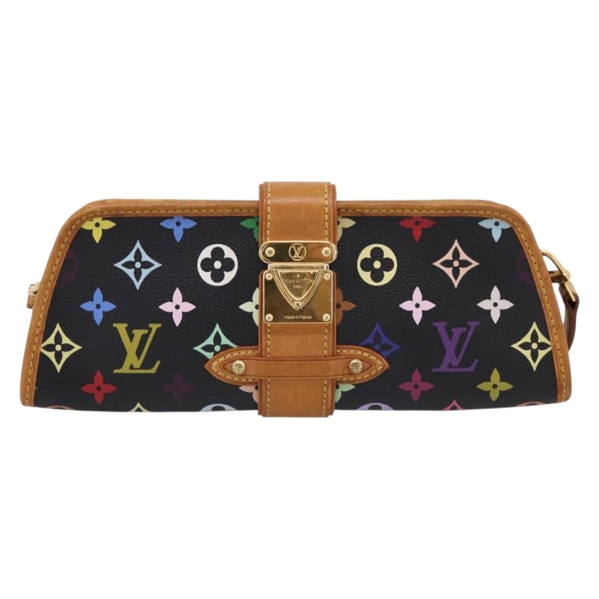 Louis Vuitton Shirley Monogram Multicolor Black Canvas Handbag (Pre-Owned)