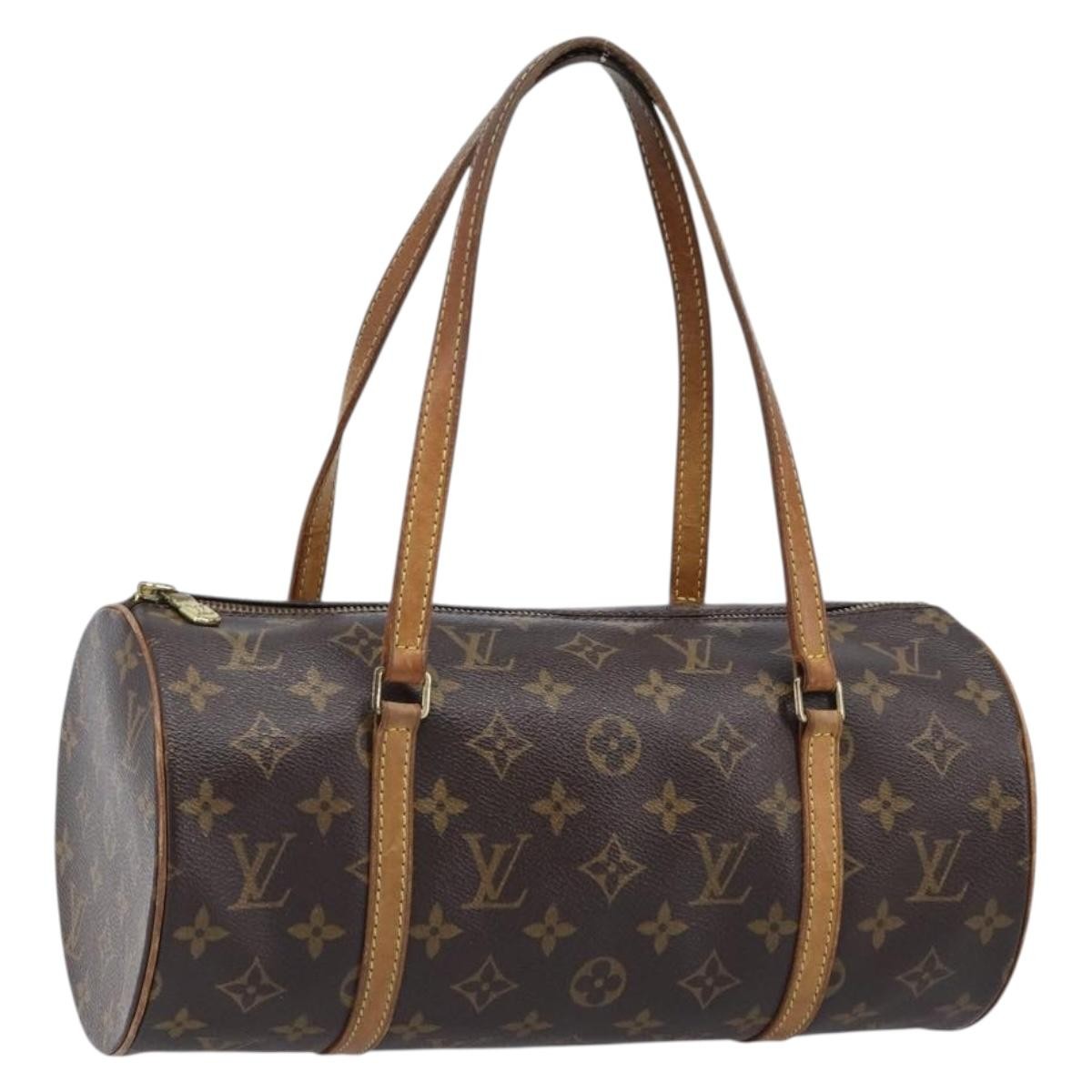 Louis Vuitton Papillon Monogram Canvas Brown Canvas Handbag (Pre-Owned)