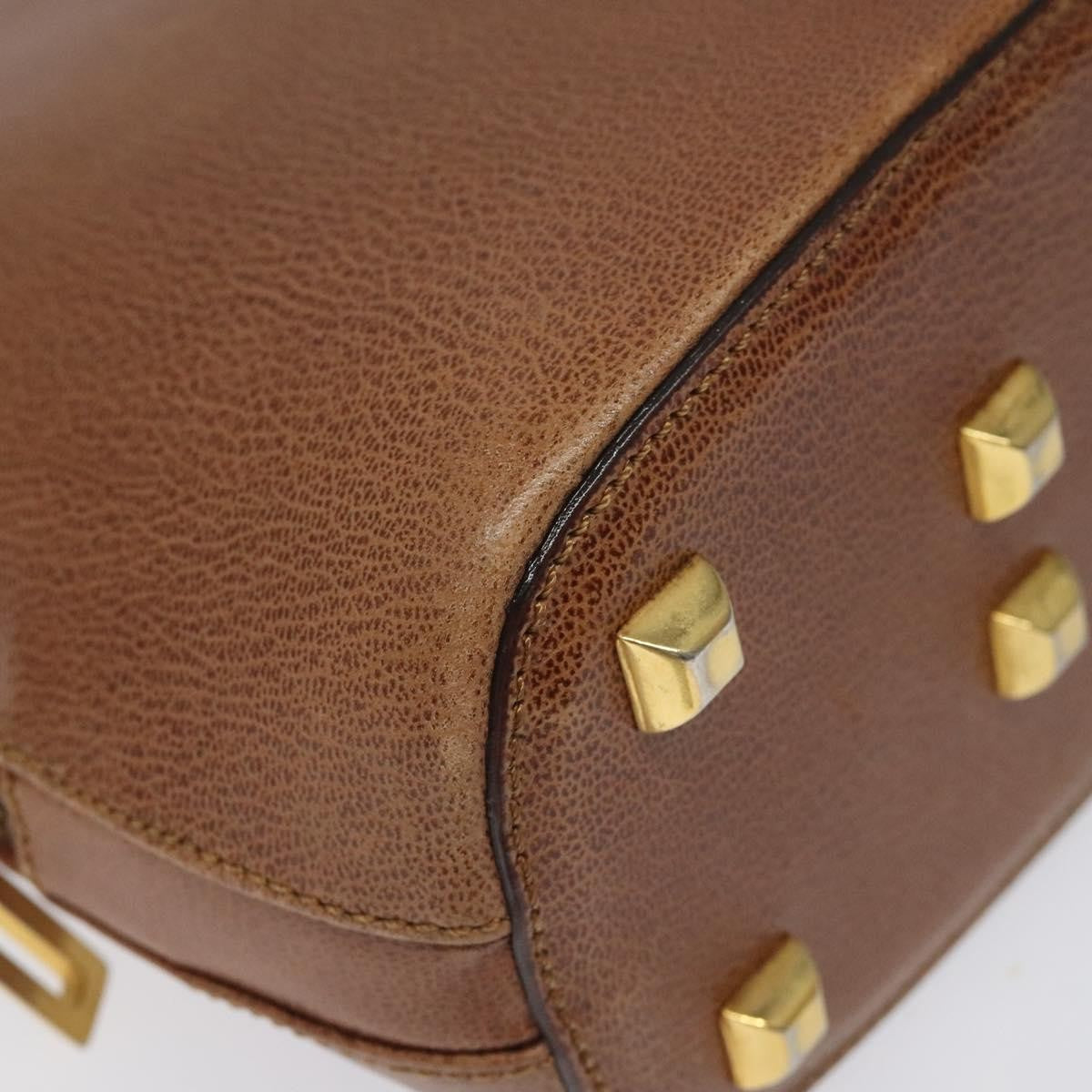 Salvatore Ferragamo Vintage Leather Brown Leather Shoulder Bag Bag (Pre-Owned)