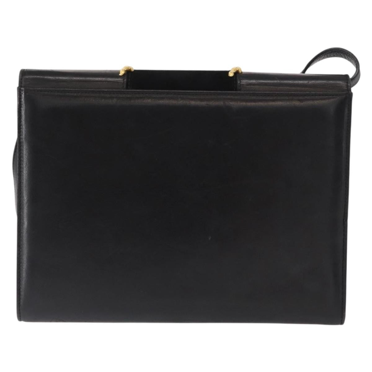 Salvatore Ferragamo Gancini Suede Black Suede Shoulder Bag Bag (Pre-Owned)