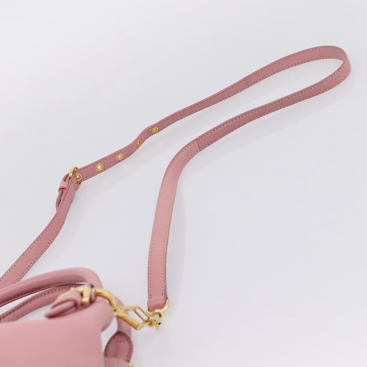 Miu Miu Madras Convertible Leather Pink Leather Tote Bag Bag (Pre-Owned)
