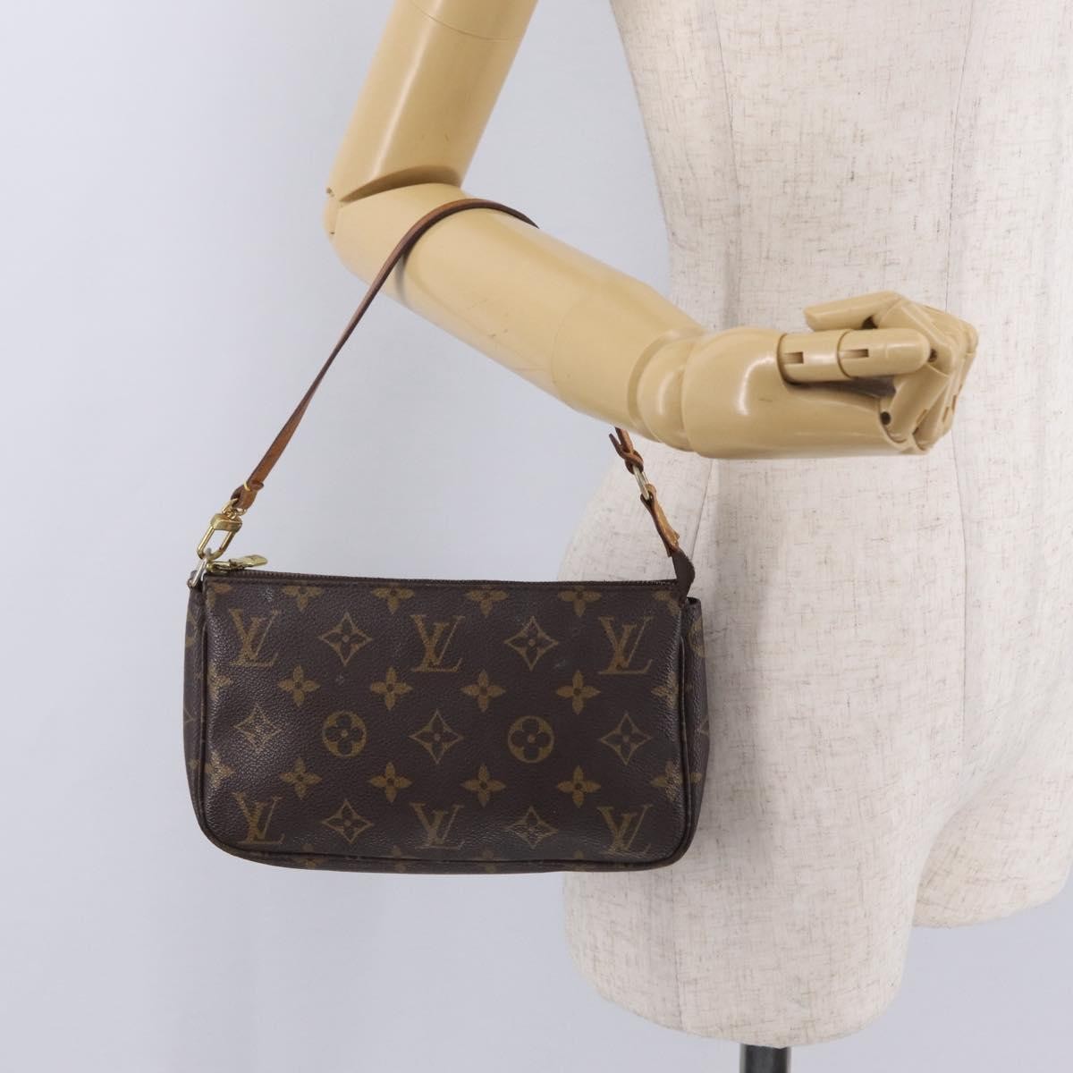 Louis Vuitton Pochette Accessoires Monogram Canvas Brown Canvas Clutche & Pouche Bag (Pre-Owned)