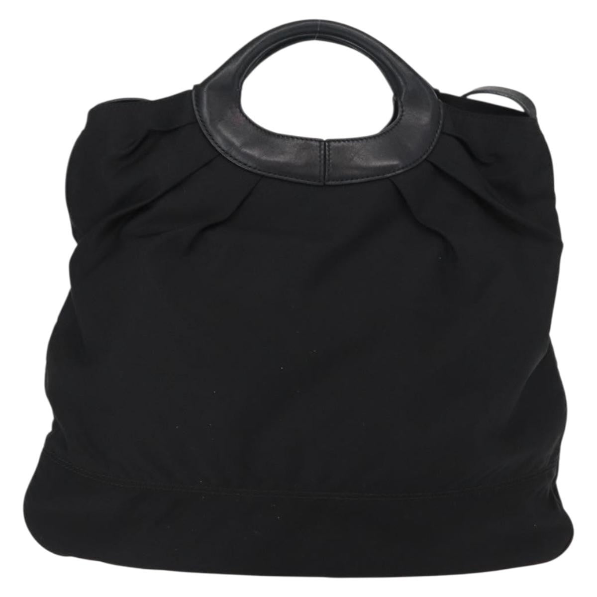 Salvatore Ferragamo Vala Tote Nylon Black Nylon Tote Bag Bag (Pre-Owned)