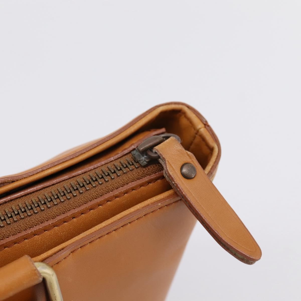 Burberry Handbag Leather Brown Leather Handbag (Pre-Owned)