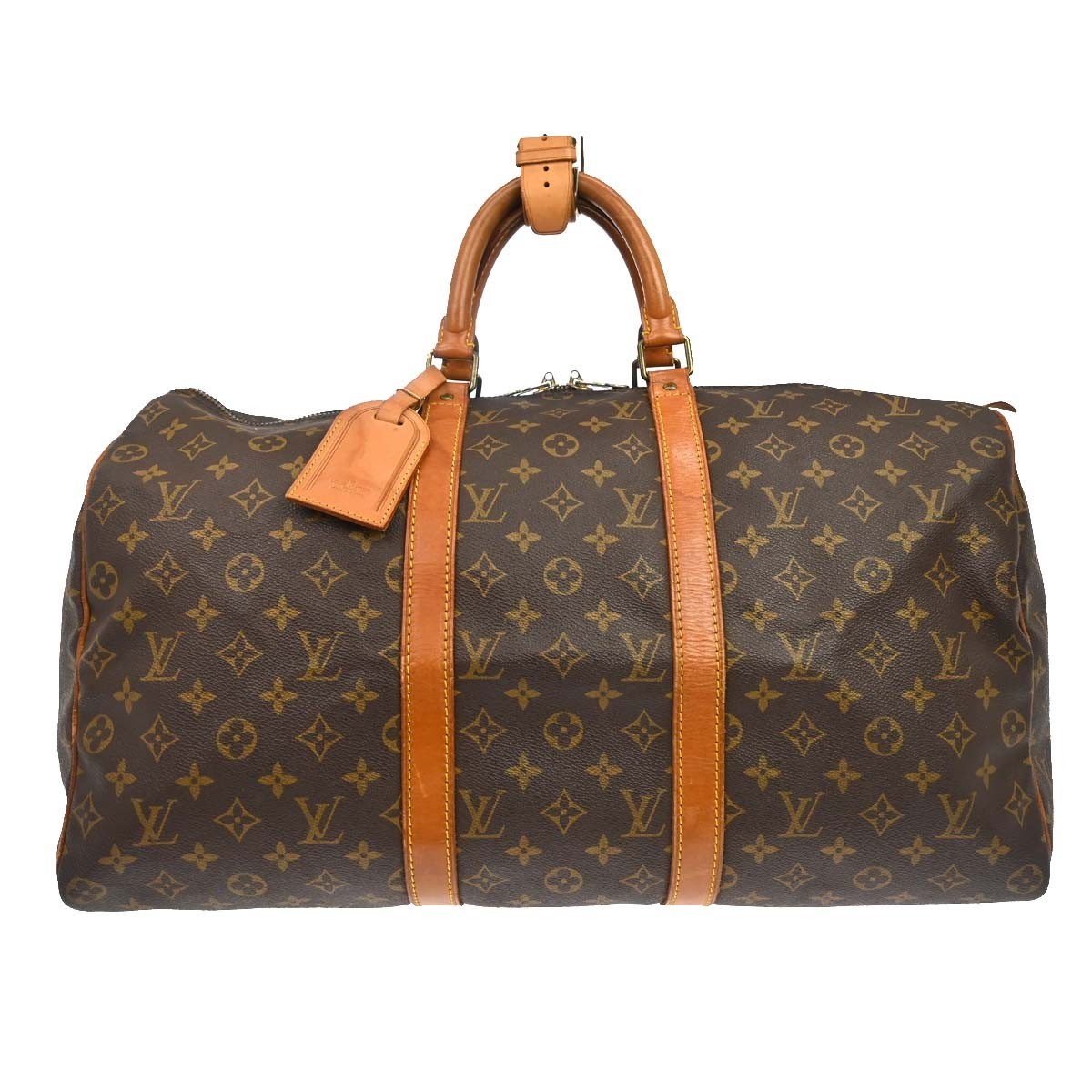 Louis Vuitton Keepall Monogram Canvas Brown Canvas Travel Bag Bag (Pre-Owned)