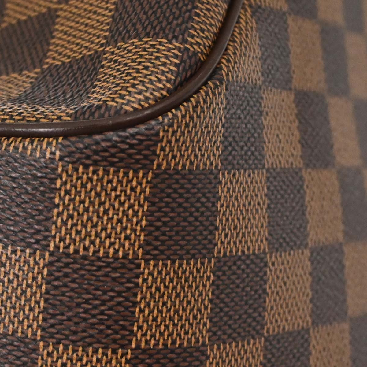 Louis Vuitton Belem Damier Ebene Brown Canvas Shoulder Bag Bag (Pre-Owned)