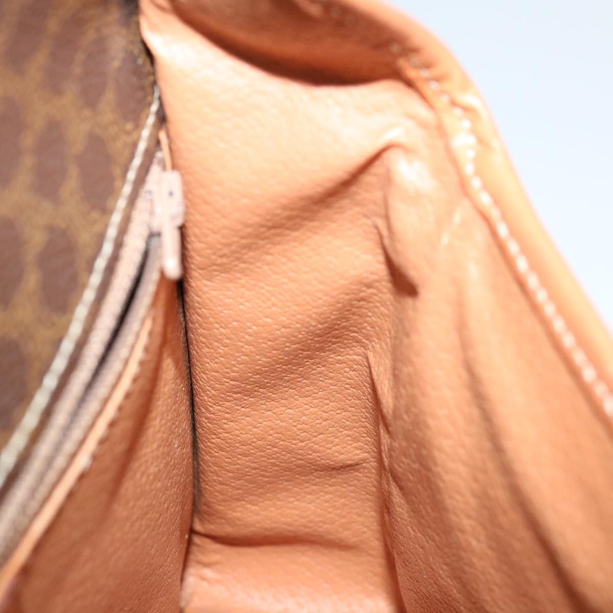 Celine Circle Logo Canvas Brown Pvc Shoulder Bag Bag (Pre-Owned)