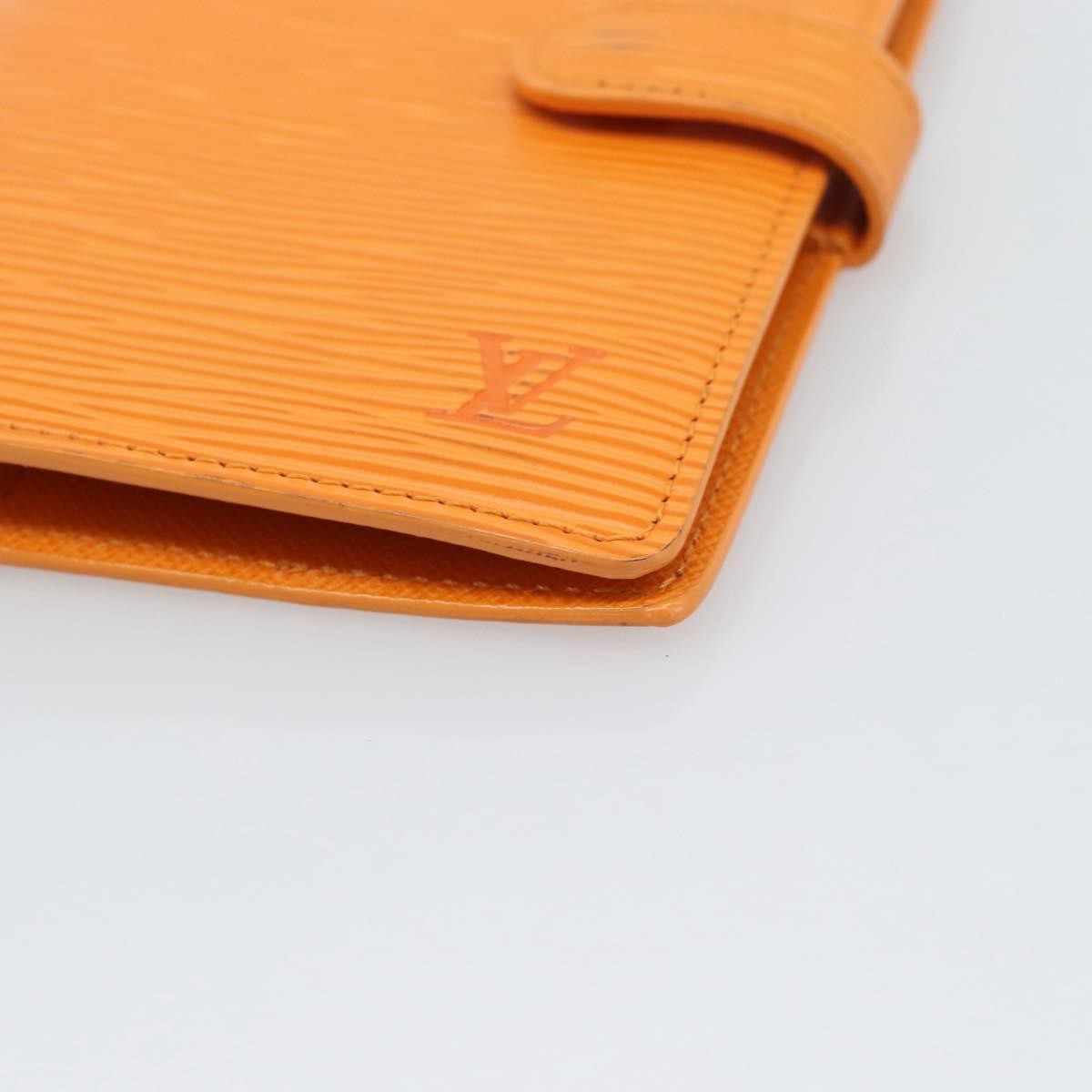 Louis Vuitton Agenda Cover Epi Orange Leather Clutche & Pouche Bag (Pre-Owned)