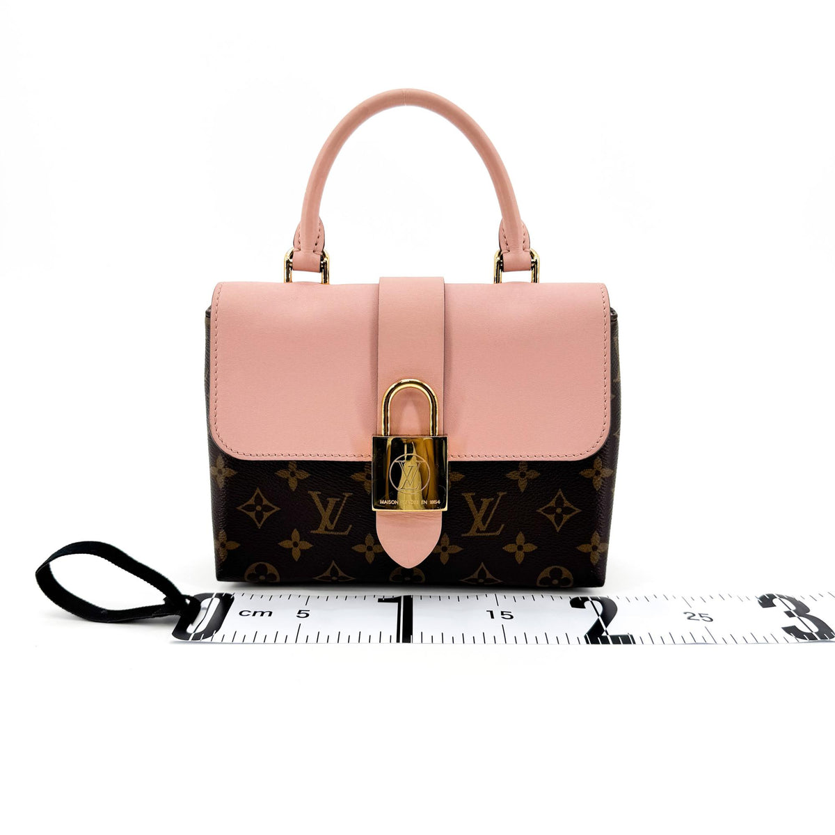 Louis Vuitton Braided Handle Locky Monogram Canvas With Leather Brown Canvas Handbag (Pre-Owned)