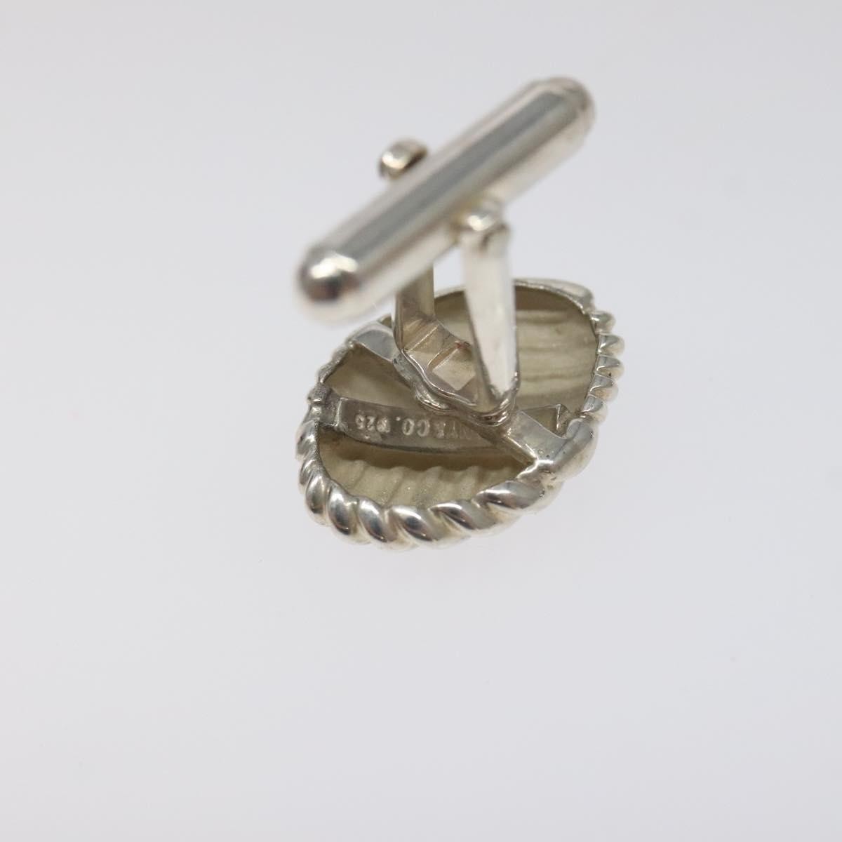 Tiffany & Co. Shell-Style Line Oval Cuffs Silver 925 Silver Silver Jewelry (Pre-Owned)
