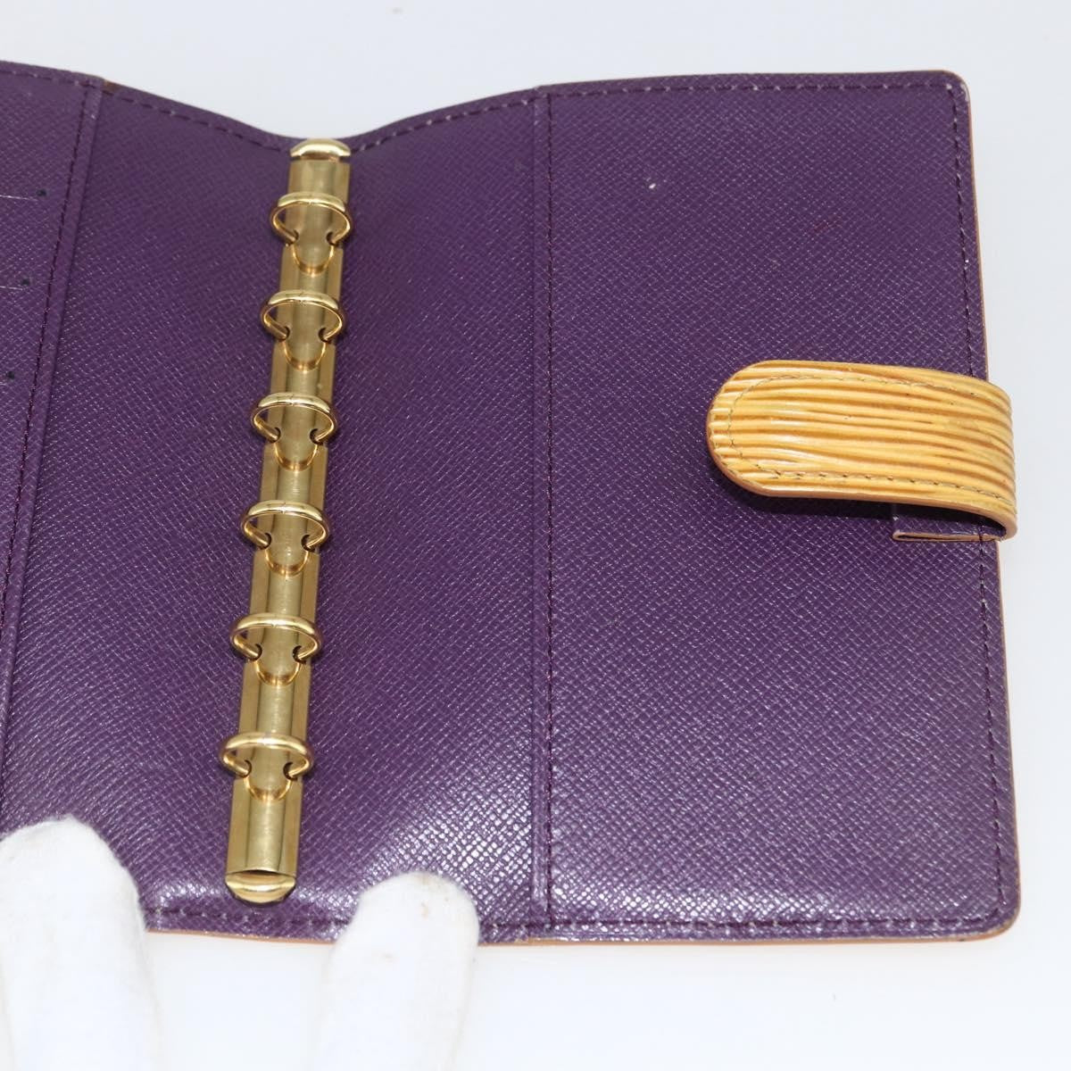 Louis Vuitton Agenda Cover Epi Leather Yellow Leather Wallets Accessory (Pre-Owned)