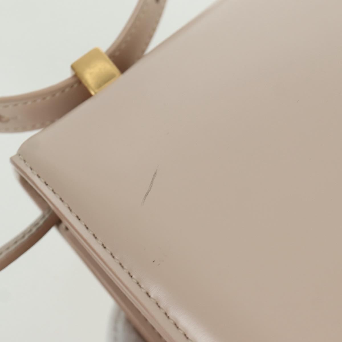 Bottega Veneta Bv Classic Textured Calfskin Beige Leather Handbag (Pre-Owned)