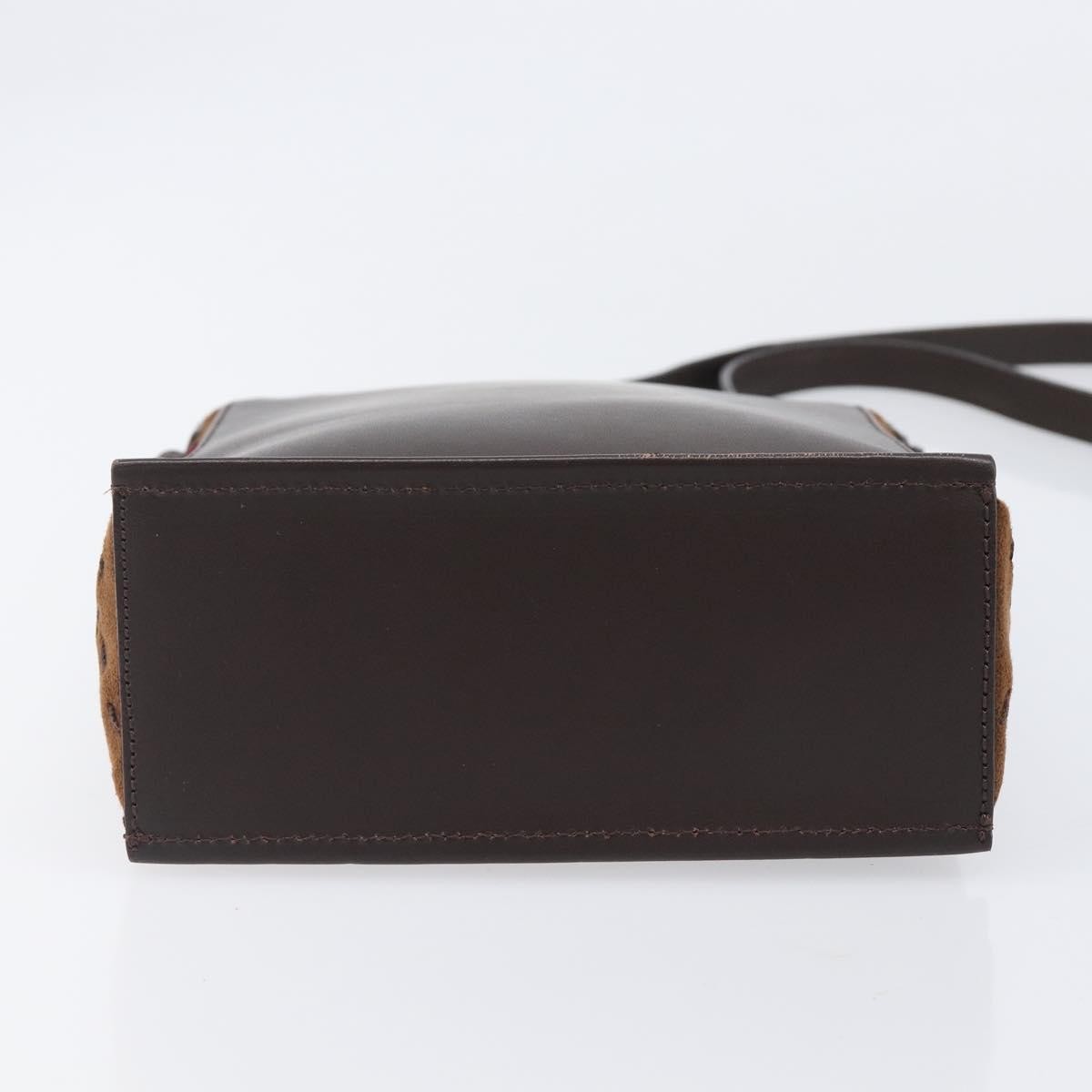 Burberry Shoulder Leather Brown Leather Shoulder Bag Bag (Pre-Owned)