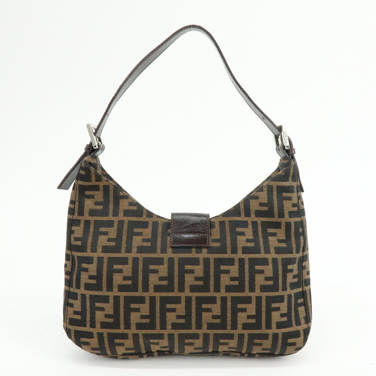 Fendi Vintage Zucca Canvas Brown Canvas Tote Bag Bag (Pre-Owned)
