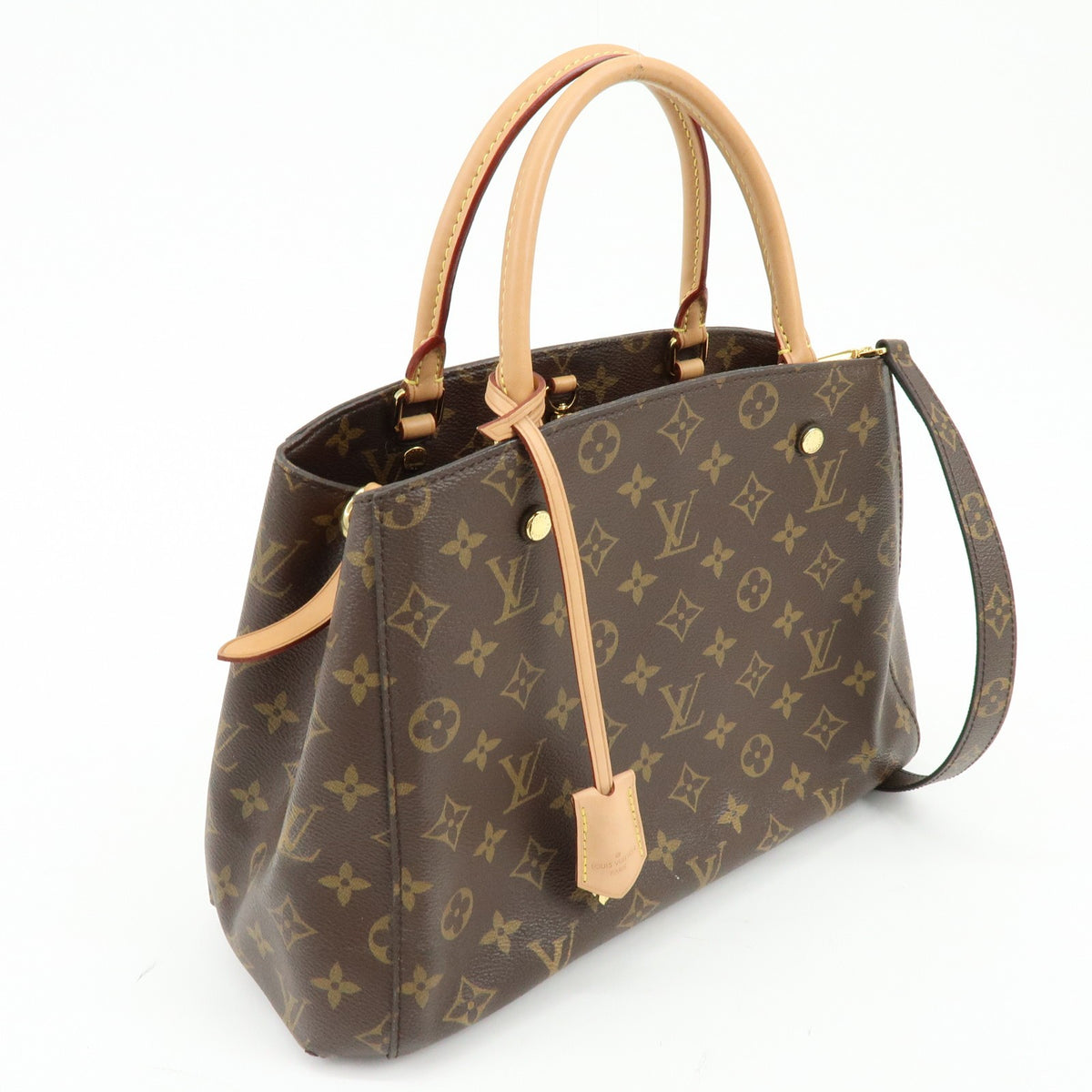 Louis Vuitton Montaigne Monogram Canvas Brown Canvas Handbag (Pre-Owned)