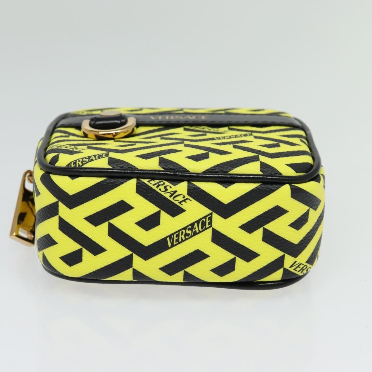 Versace Vintage Clutch Leather Yellow Pvc Clutche & Pouche Bag (Pre-Owned)