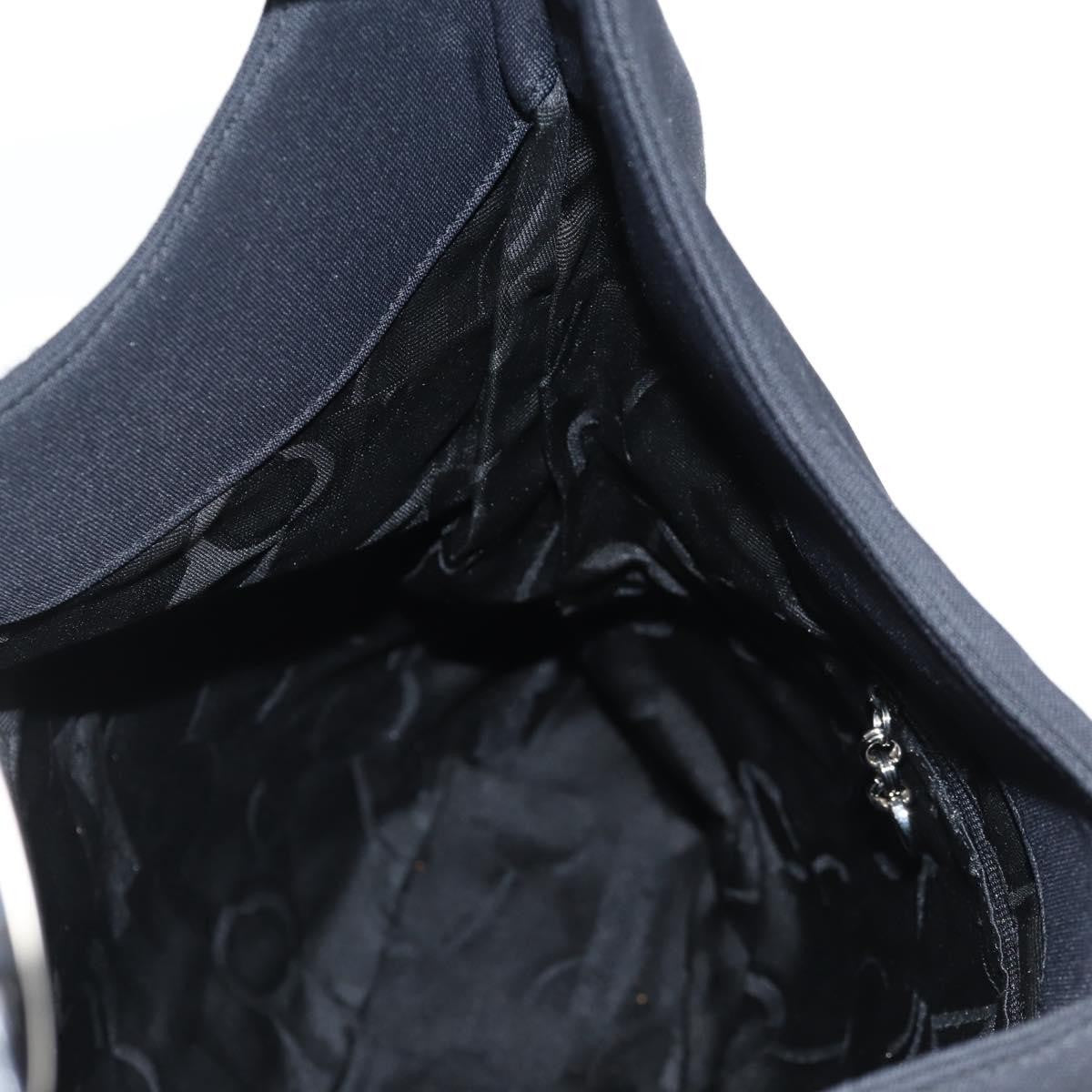 Salvatore Ferragamo Vala Nylon Black Nylon Shoulder Bag Bag (Pre-Owned)