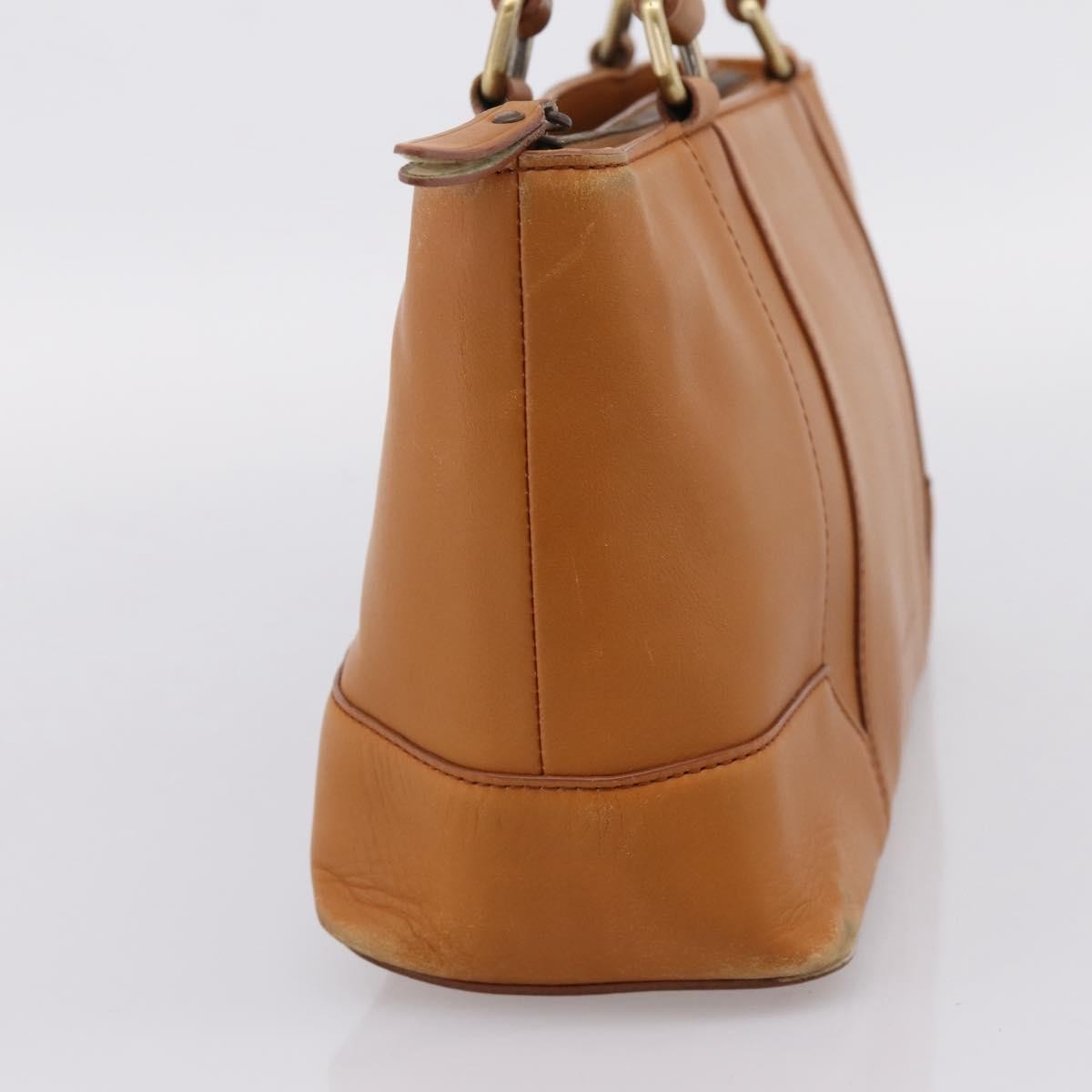 Burberry Handbag Leather Brown Leather Handbag (Pre-Owned)