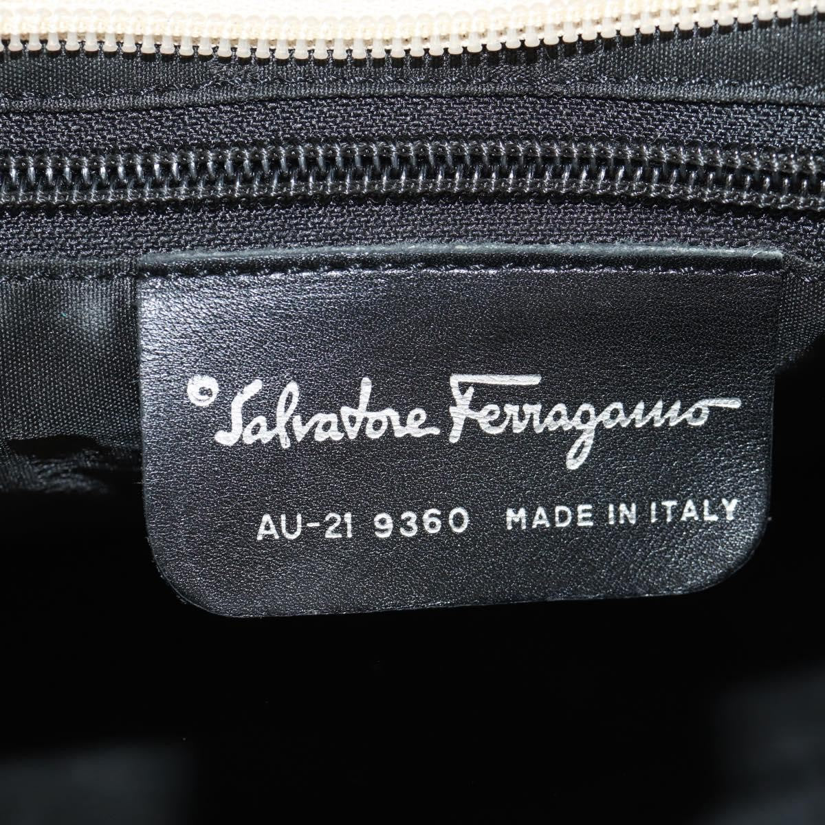Salvatore Ferragamo Vintage Nylon Beige Nylon Shoulder Bag Bag (Pre-Owned)