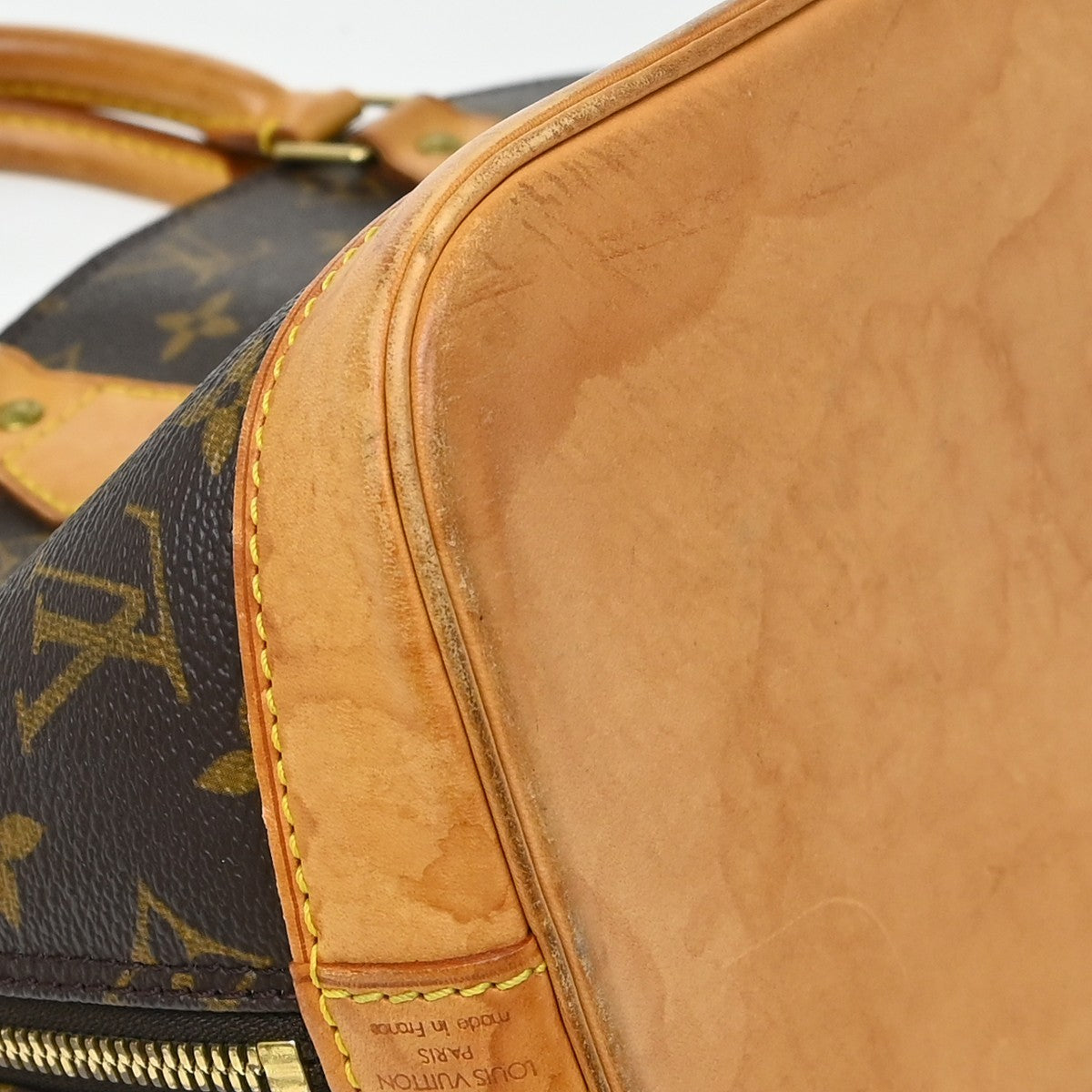Louis Vuitton Alma Monogram Canvas Brown Canvas Handbag (Pre-Owned)