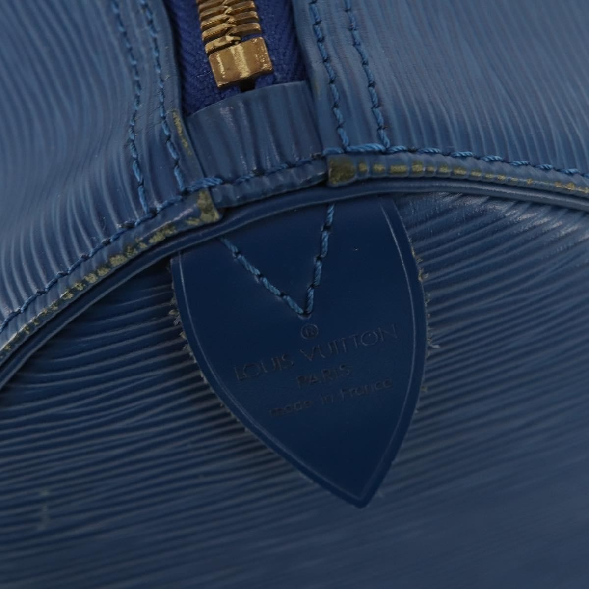 Louis Vuitton Keepall Epi Leather Blue Leather Travel Bag Bag (Pre-Owned)