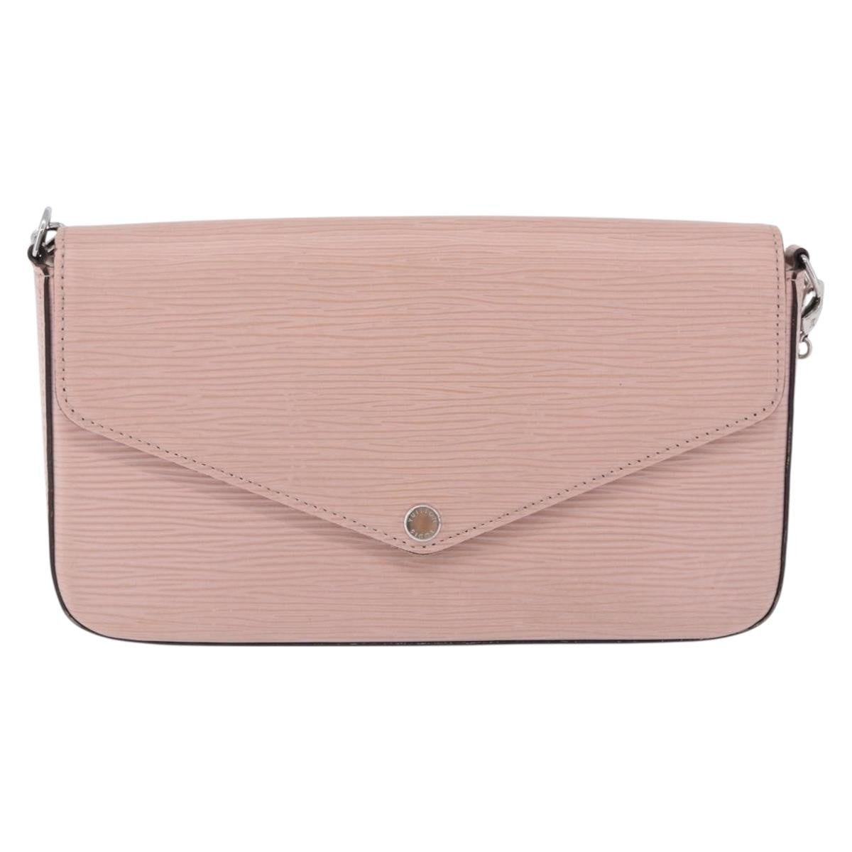 Louis Vuitton Felicie Chain Epi Leather Pink Leather Clutche & Pouche Bag (Pre-Owned)