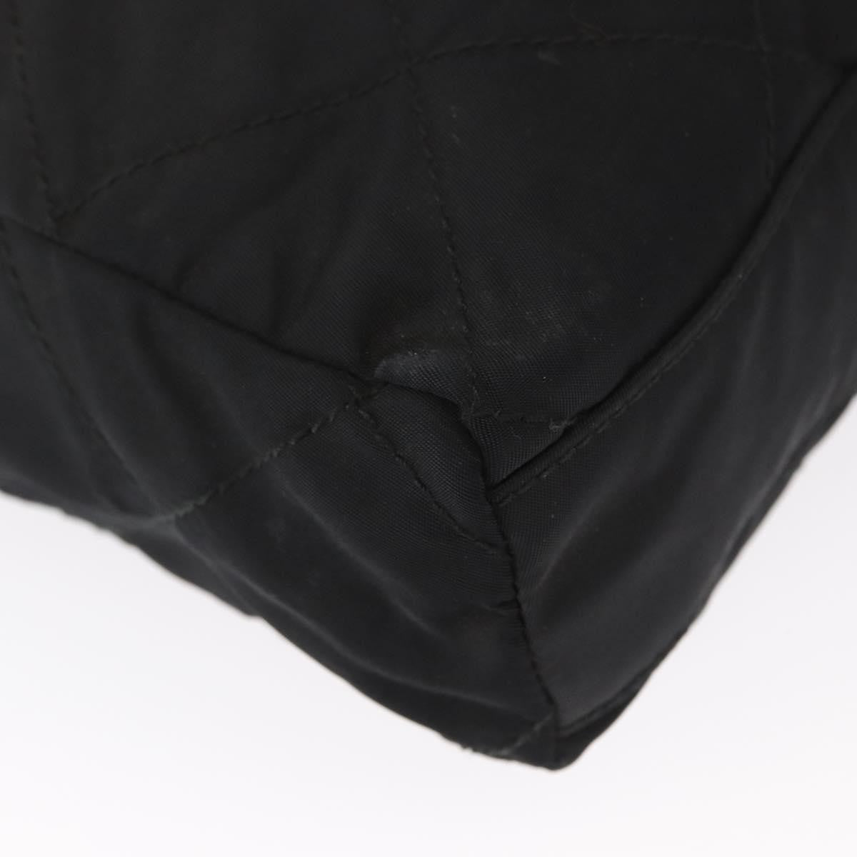 Prada Re-Edition 1995 Chain Tote Quilted Re-Nylon Black Nylon Shoulder Bag Bag (Pre-Owned)