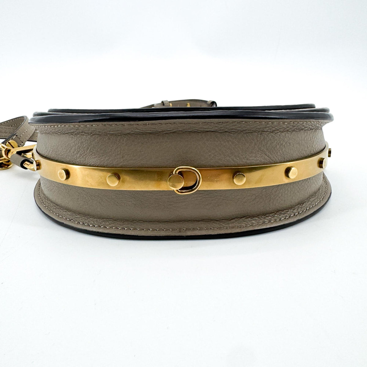 Chloe Nile Leather Brown Leather Crossbody Bag Bag (Pre-Owned)