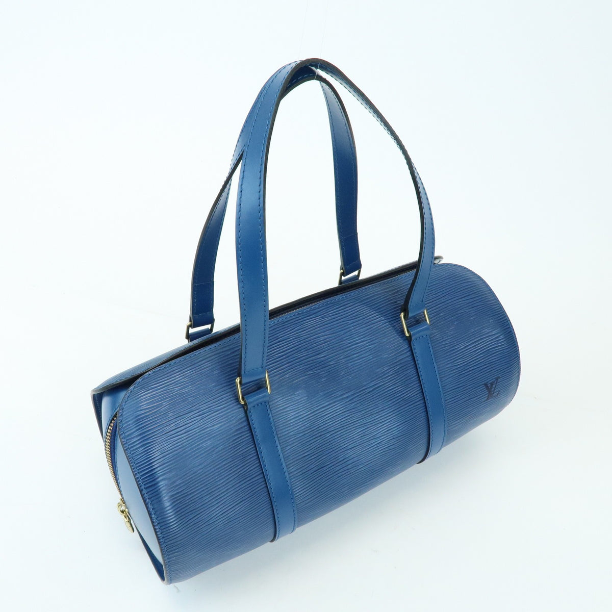 Louis Vuitton Soufflot Epi Leather Blue Leather Tote Bag Bag (Pre-Owned)