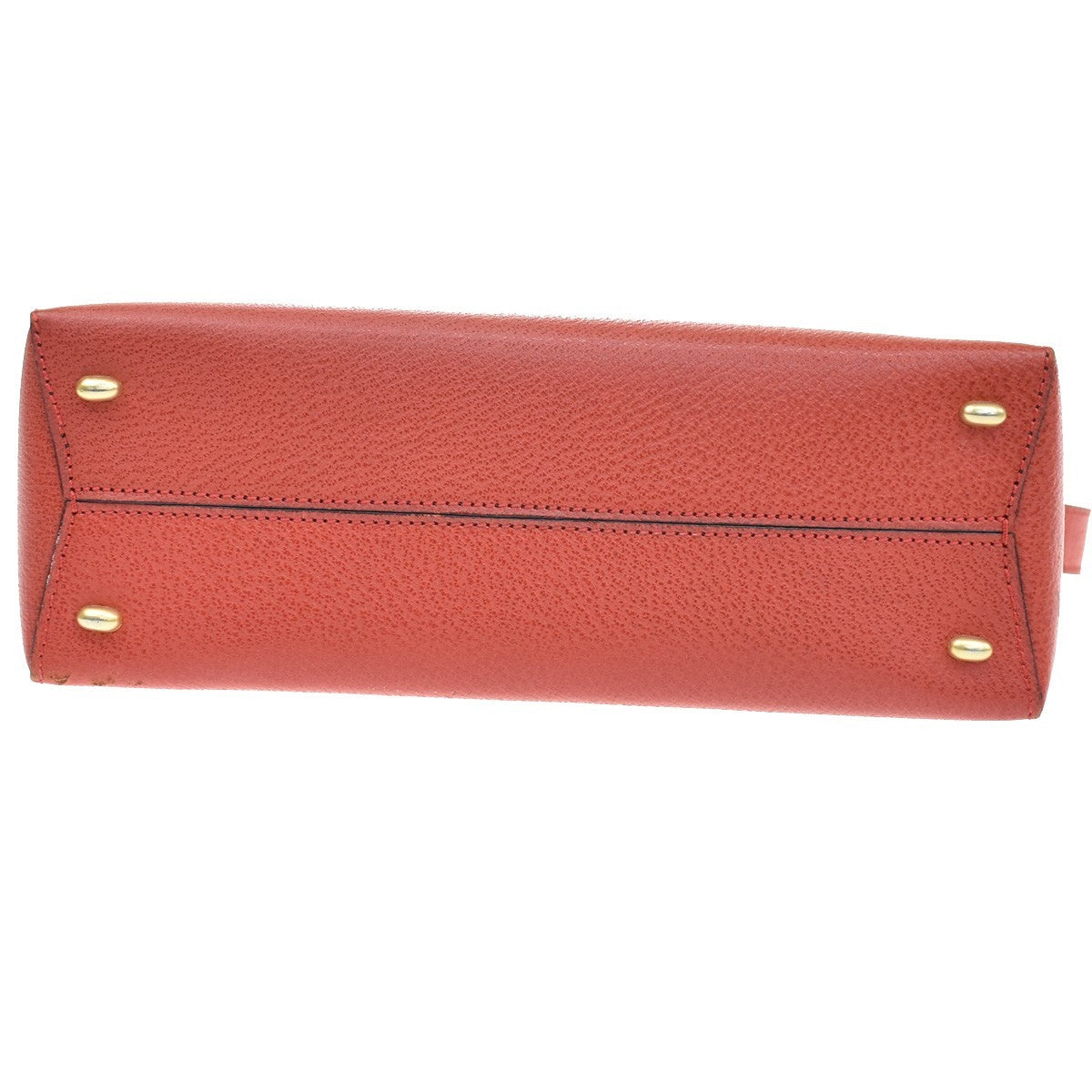 Celine Shoulder Leather Red Leather Shoulder Bag Bag (Pre-Owned)