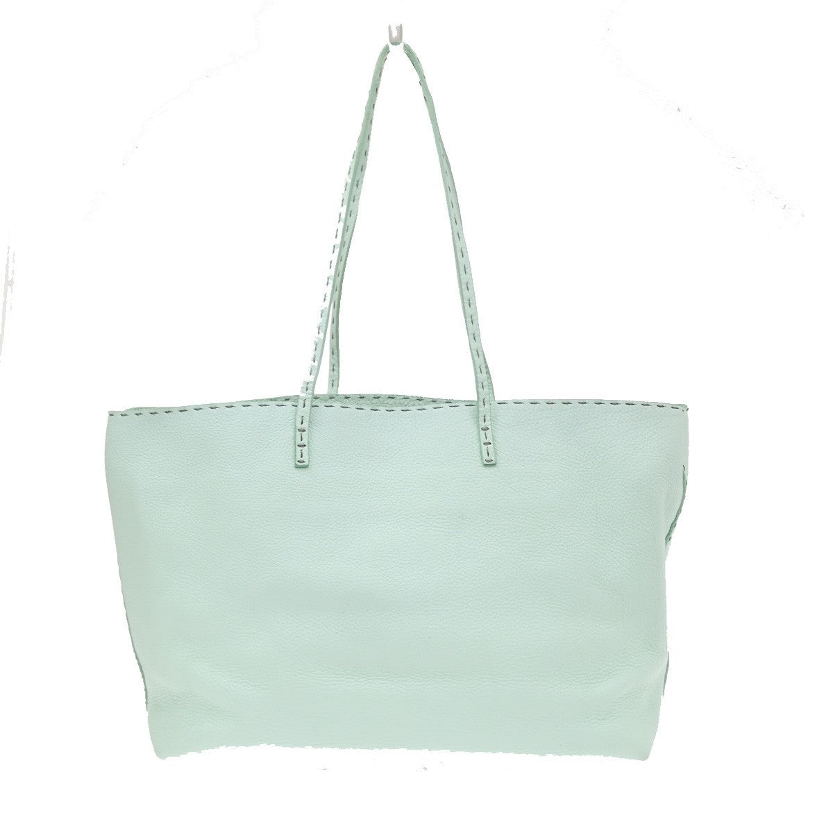 Fendi Roll Tote Selleria Leather Green Leather Tote Bag Bag (Pre-Owned)