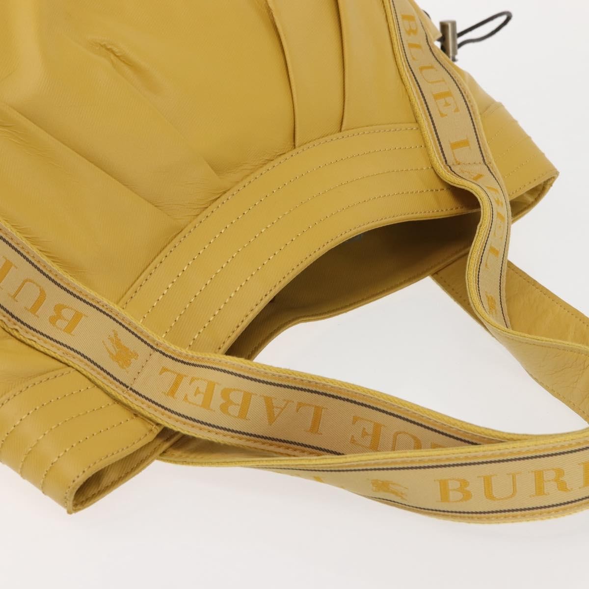 Burberry Blue Label Leather Yellow Leather Tote Bag Bag (Pre-Owned)