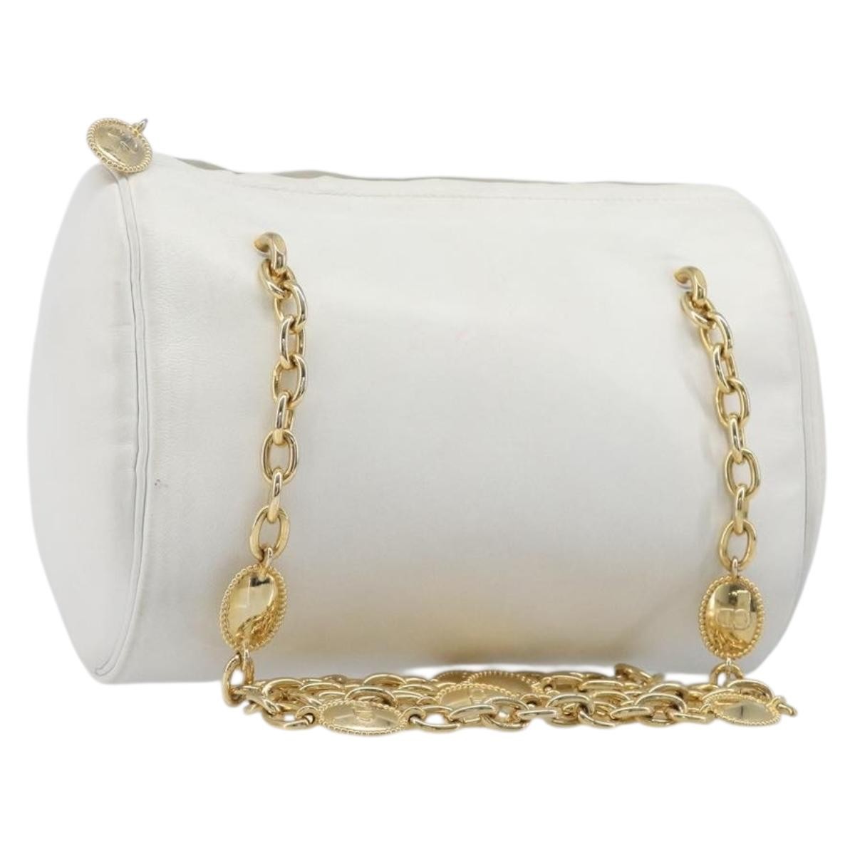 Christian Dior Shoulder Leather White Leather Shoulder Bag Bag (Pre-Owned)