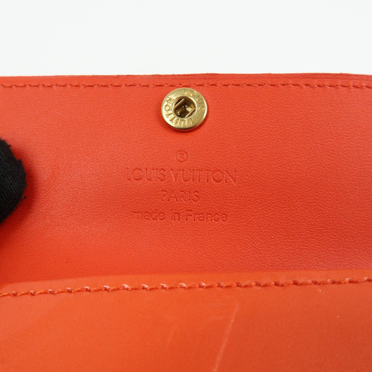 Louis Vuitton Ludlow Vernis Orange Leather Wallets Accessory (Pre-Owned)