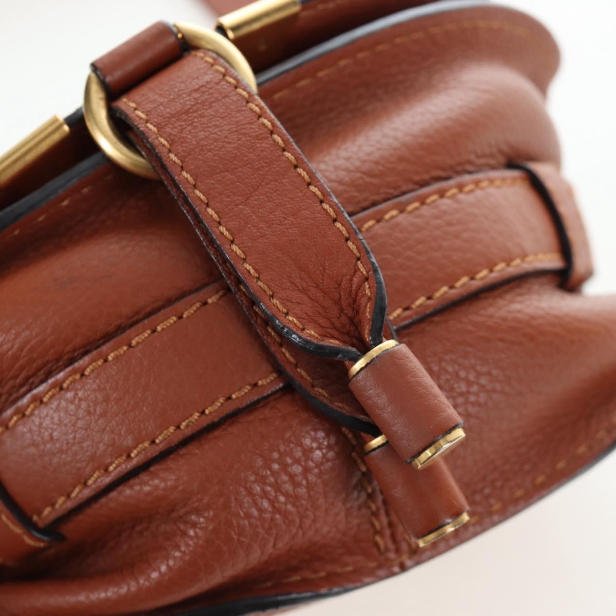 Chloe Marcie Leather Brown Leather Crossbody Bag Bag (Pre-Owned)
