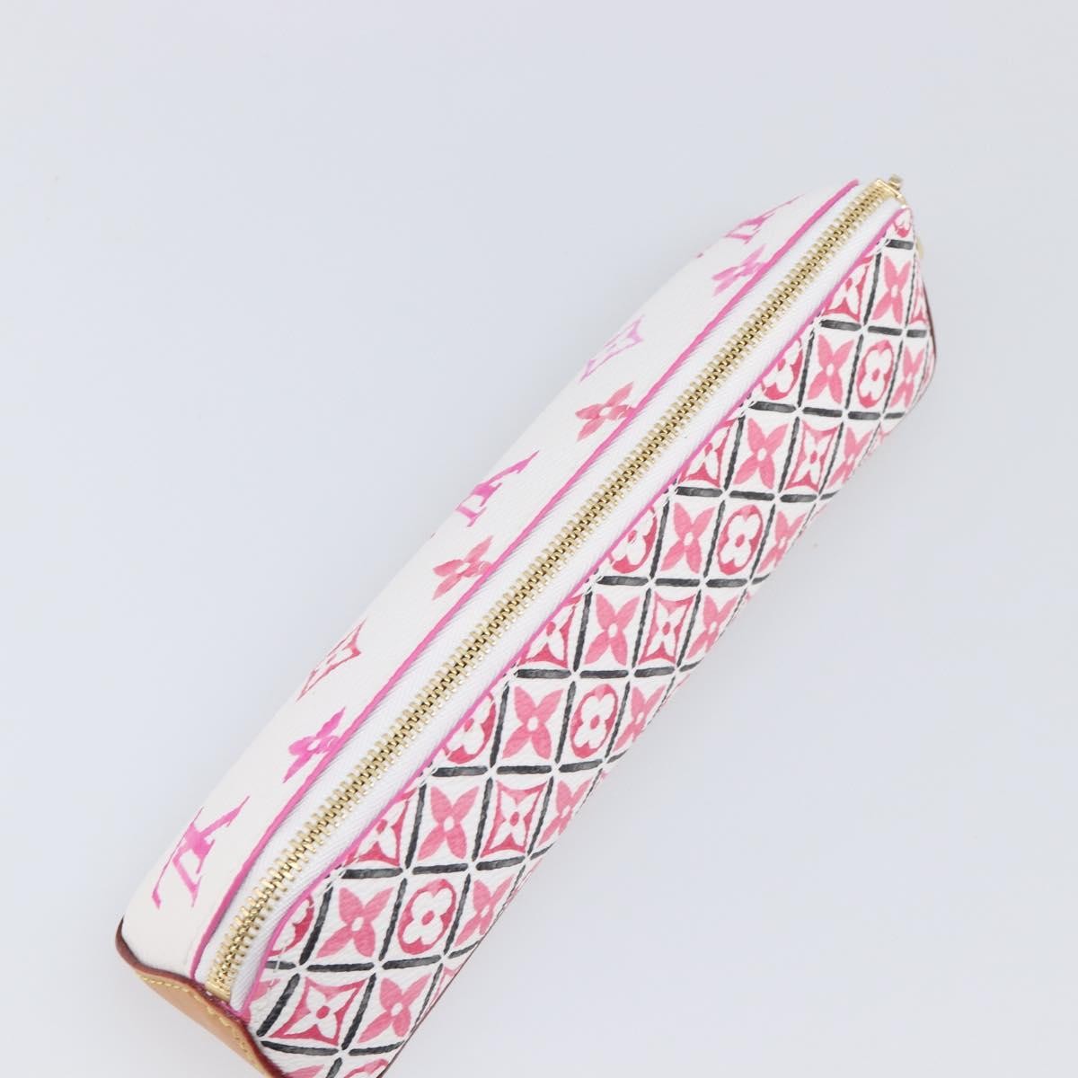 Louis Vuitton Elizabeth Pencil Limited Edition Escale Monogram Giant Pink Canvas Clutche & Pouche Bag (Pre-Owned)