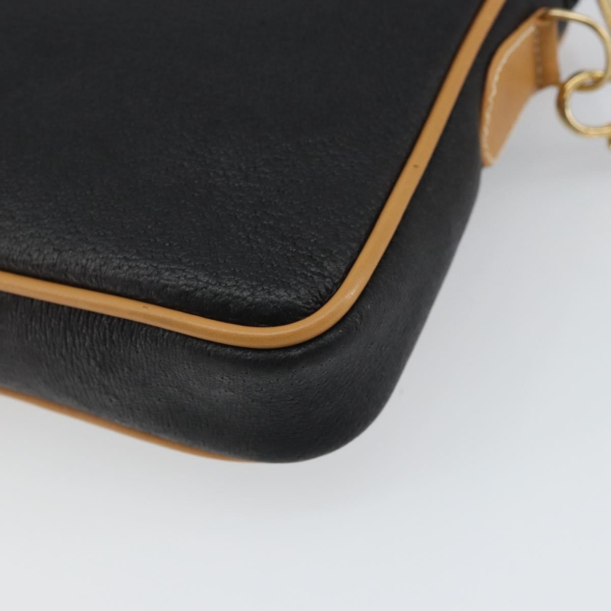 Gucci Vintage Clutch Leather Black Leather Clutche & Pouche Bag (Pre-Owned)