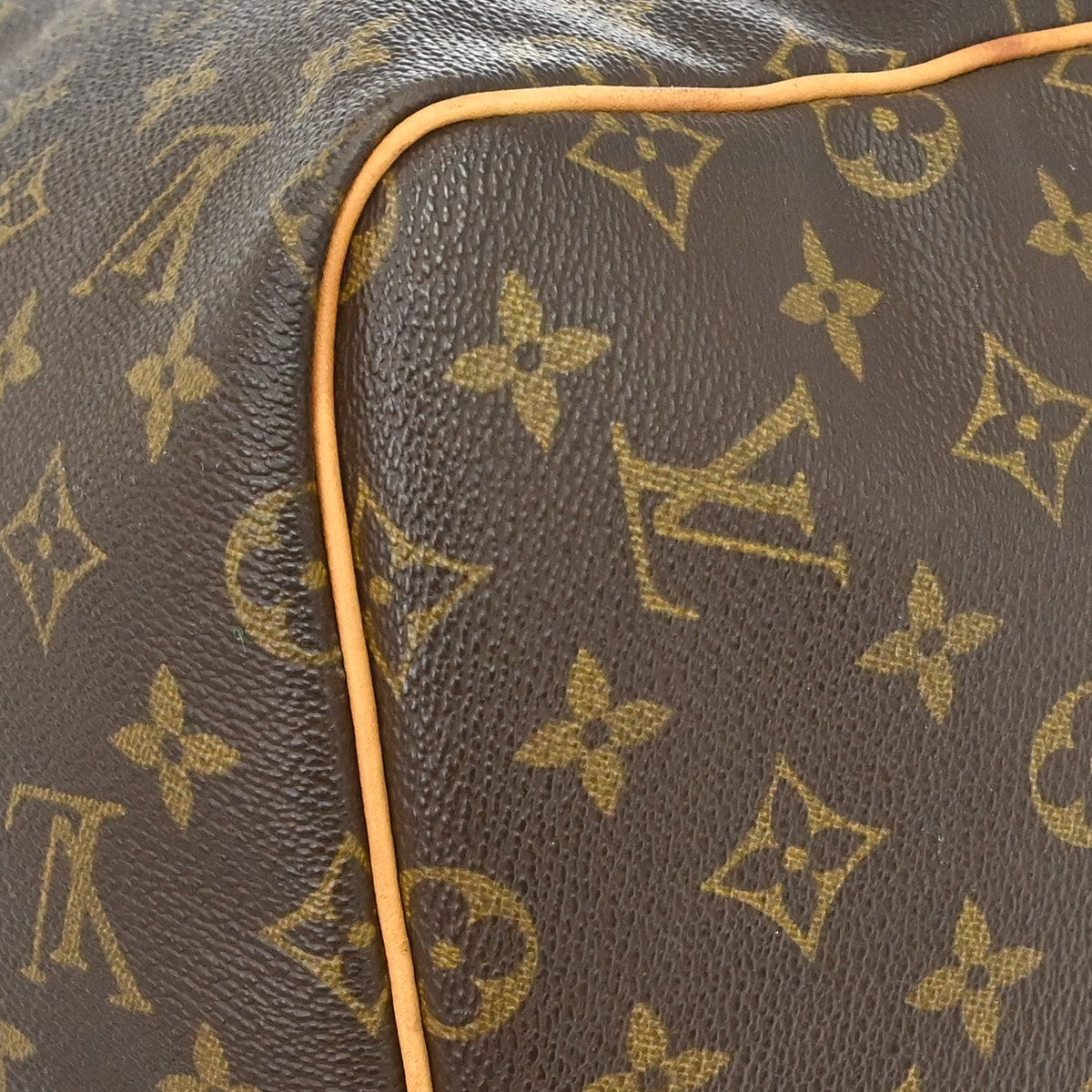 Louis Vuitton Keepall Monogram Brown Canvas Travel Bag Bag (Pre-Owned)