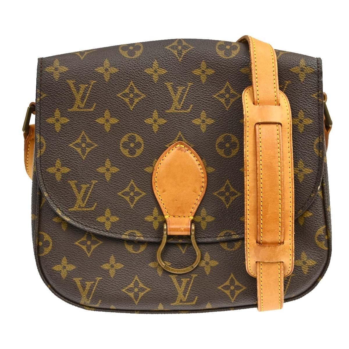 Louis Vuitton Saint Cloud Monogram Canvas Brown Canvas Handbag (Pre-Owned)