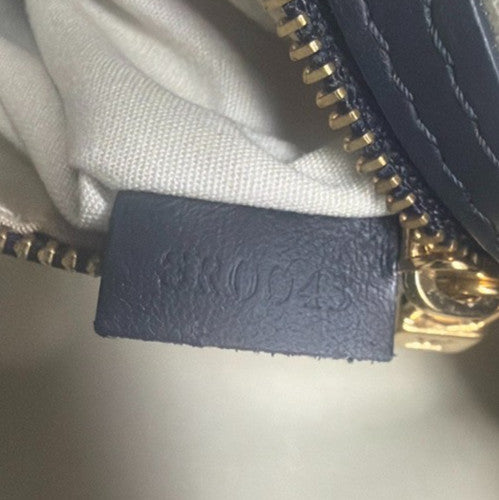 Louis Vuitton Lucille Mini Lin Blue Canvas Handbag (Pre-Owned)